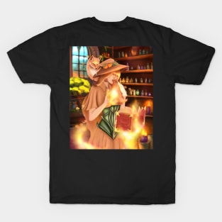 The witch and her fox friend T-Shirt